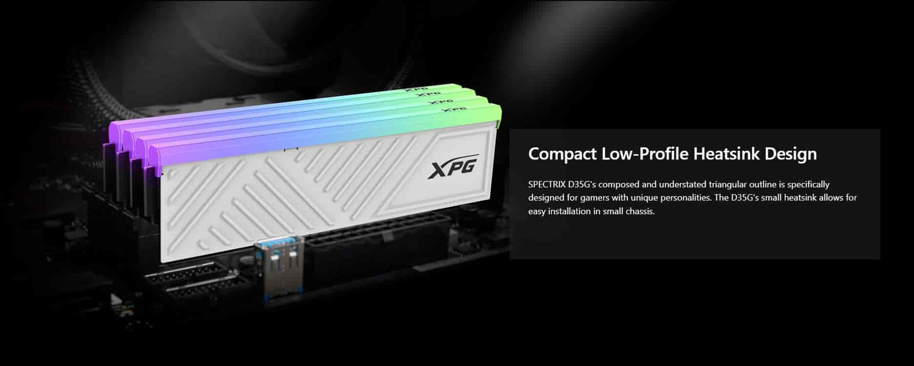 Adata XPG Spectrix D35G RGB White 64GB (32GBx2) DDR4 3200MHz RAM