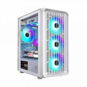 Ant Esports 205 Air White ARGB Gaming Cabinet