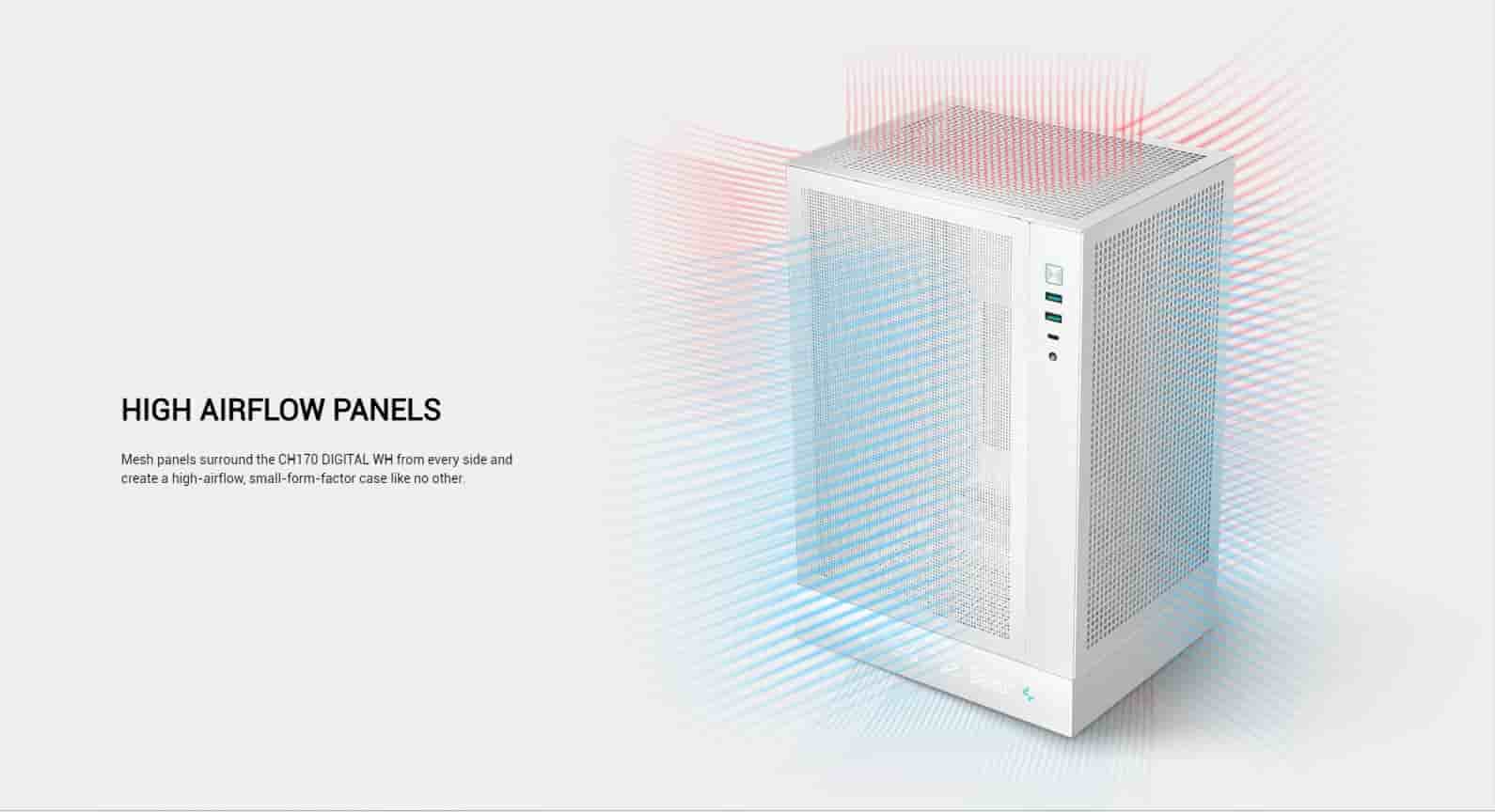 DeepCool CH170 Digital White